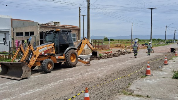 Retomada das obras da ETE Imbé no bairro Nova Nordeste