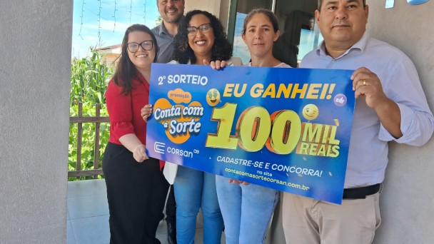 Entrega para ganhadora de São São Sepé